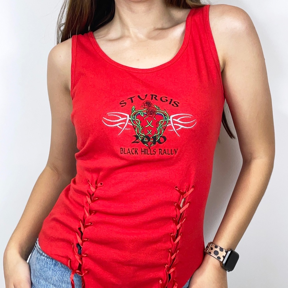 Sturgis Motorcycle Rally Corset Tank Top 2010